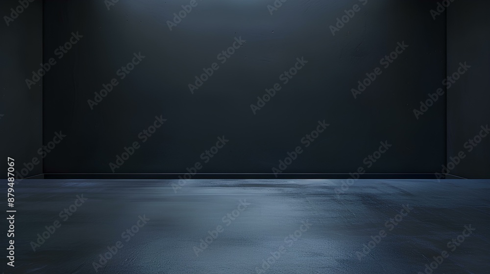 Empty dark room with minimal lighting Empty dark room with minimal lighting