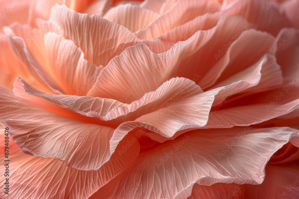 Macro shot of a carnation petal, forming delicate pink brushstrokes on a simple surface, Macro shot of a carnation petal, forming delicate pink brushstrokes on a simple surface,