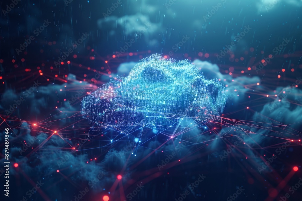 Modern Design Futuristic Cloud Computing Network - Connected Devices and Data - Trendy and Aesthetic Visual Technology Background . Beautiful simple AI generated image in 4K, unique. Modern Design Futuristic Cloud Computing Network - Connected Devices and Data - Trendy and Aesthetic Visual Technology Background . Beautiful simple AI generated image in 4K, unique.