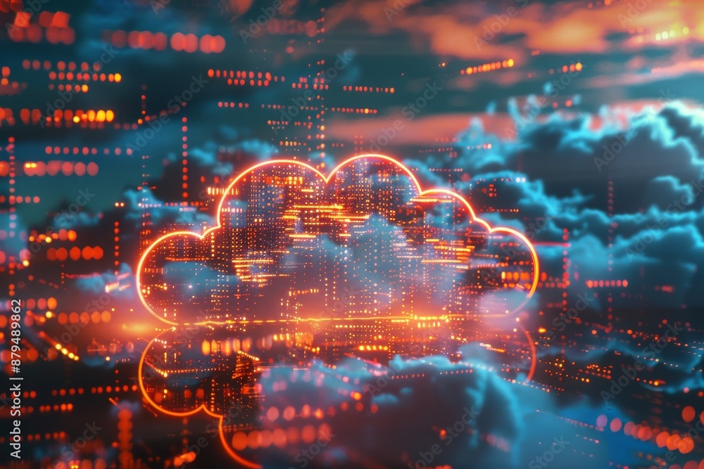 Cloud service models illustrated with different cloud shapes representing IaaS, PaaS, SaaS, above a high-tech city, dusk lighting. Beautiful simple AI generated image in 4K, unique. Cloud service models illustrated with different cloud shapes representing IaaS, PaaS, SaaS, above a high-tech city, dusk lighting. Beautiful simple AI generated image in 4K, unique.