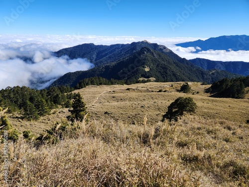 landscape in the mountains of the caucasus