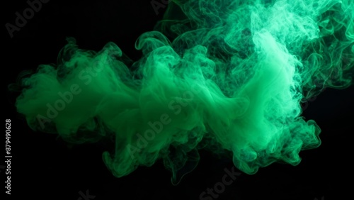  Ethereal green smoke perfect for a mysterious or magical atmosphere