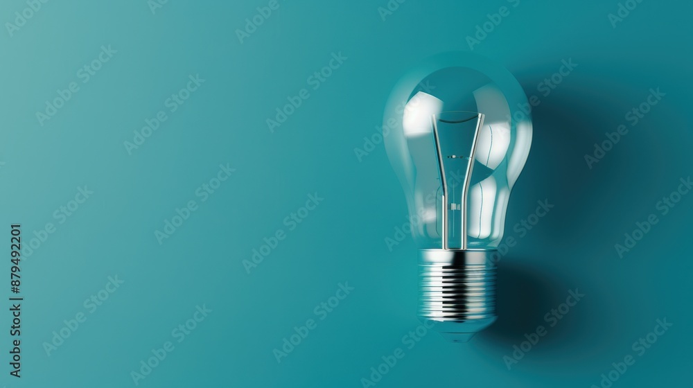 A silver lightbulb surrounded by darkness, symbolizing the concept of inspiration and bright ideas. The minimalist composition and ample copy space make it ideal for presentations and advertising. A silver lightbulb surrounded by darkness, symbolizing the concept of inspiration and bright ideas. The minimalist composition and ample copy space make it ideal for presentations and advertising.
