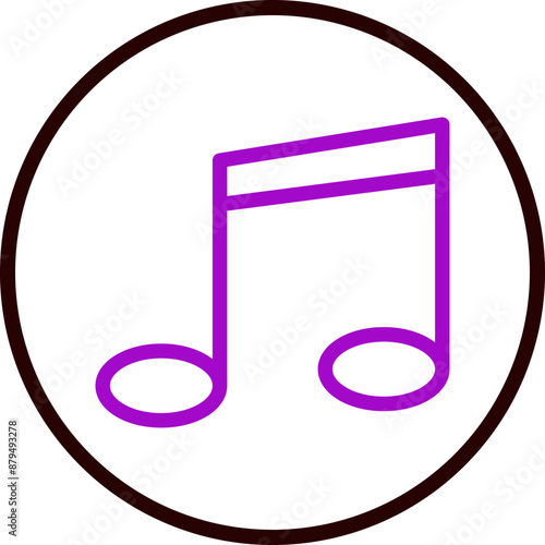 music Vector Line Purple Circle Black