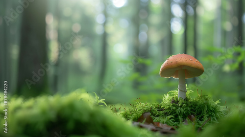 boletus mushroom in the forest 