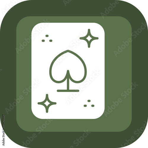 Magic Card Glyph Green Box Icon