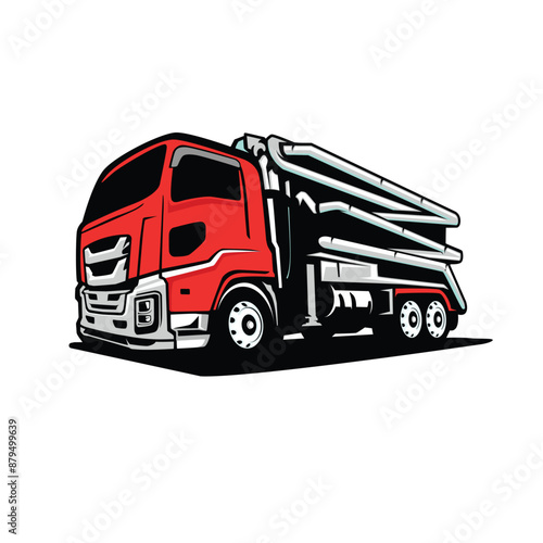 truck trucking company logo template design