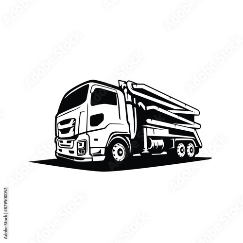 trucking company logo template design