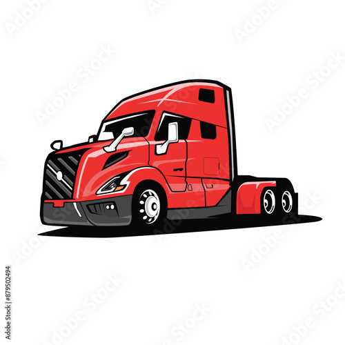 trucking company logo template design