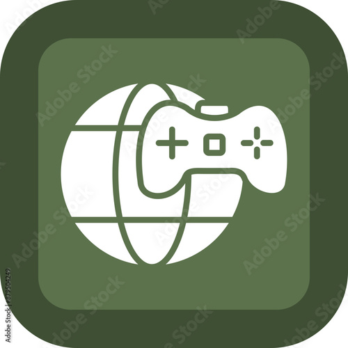 Mmorpg Glyph Green Box Icon