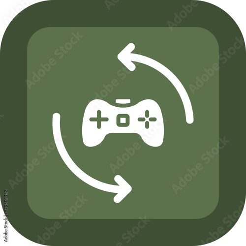 Automation Glyph Green Box Icon
