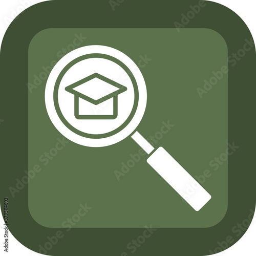 Researcher Glyph Green Box Icon