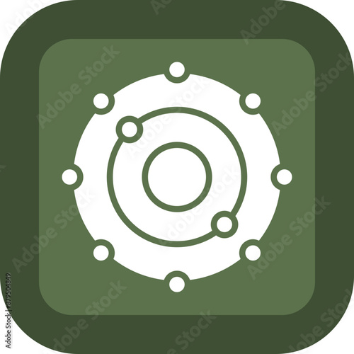 Antioxidant Glyph Green Box Icon