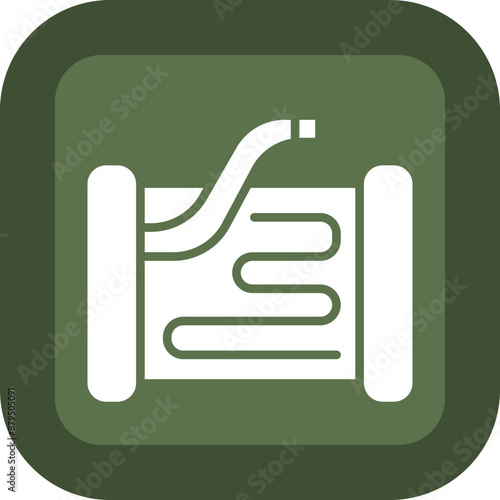 Evaporator Glyph Green Box Icon