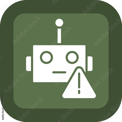 Spam Vector Glyph Green Box Icon