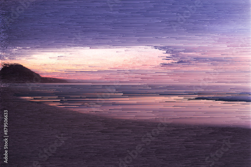 a abstract colorful background with waves