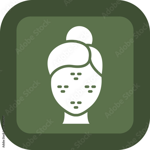 Acne Vector Glyph Green Box Icon