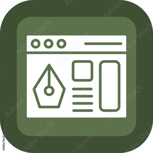 Free Download Ui Design Vector Glyph Green Box Icon - GFXLoad