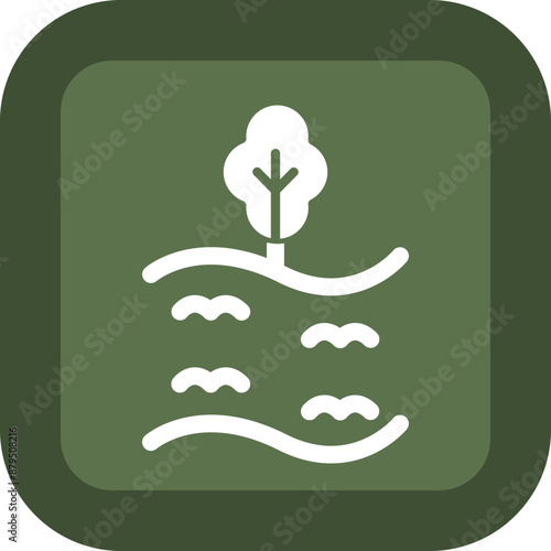 Stream Vector Glyph Green Box Icon