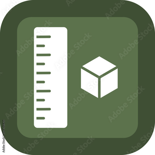 Measuring Glyph Green Box Icon