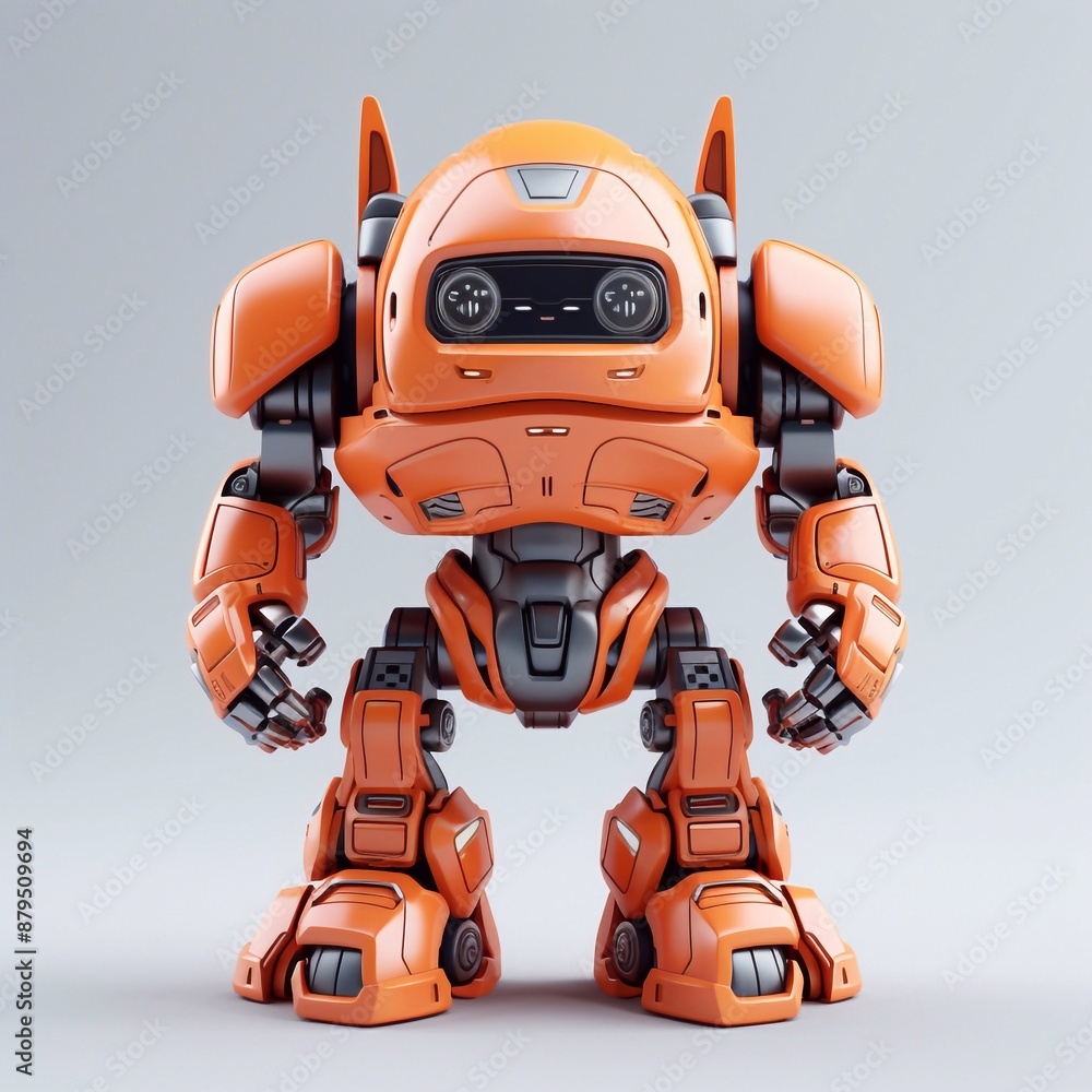 cute robot, full body, 3d render, isolated background. cute robot, full body, 3d render, isolated background.
