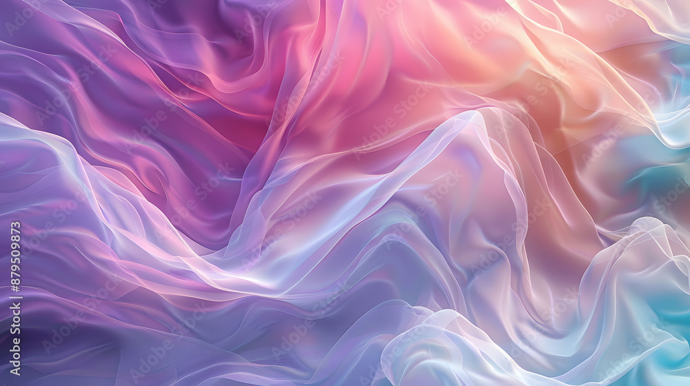 Abstract soft pastel background with gentle waves and smooth lines, promoting a sense of calm and healthcare Abstract soft pastel background with gentle waves and smooth lines, promoting a sense of calm and healthcare