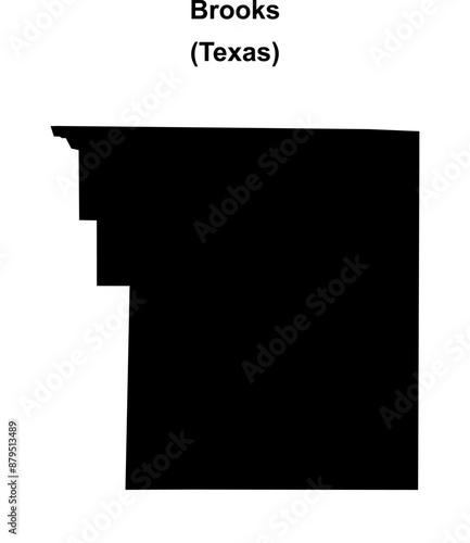 Brooks County (Texas) blank outline map