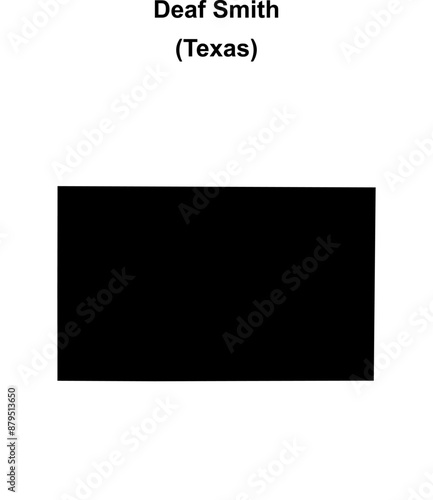 Deaf Smith County (Texas) blank outline map