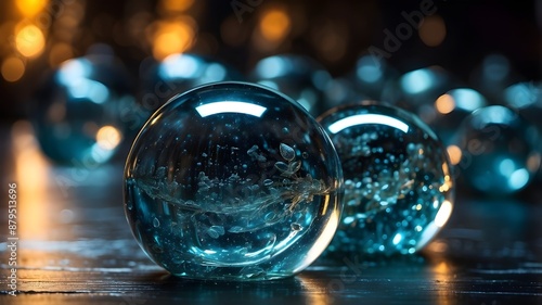 Wallpaper Mural Background of Glistening Glass Sphere Torontodigital.ca