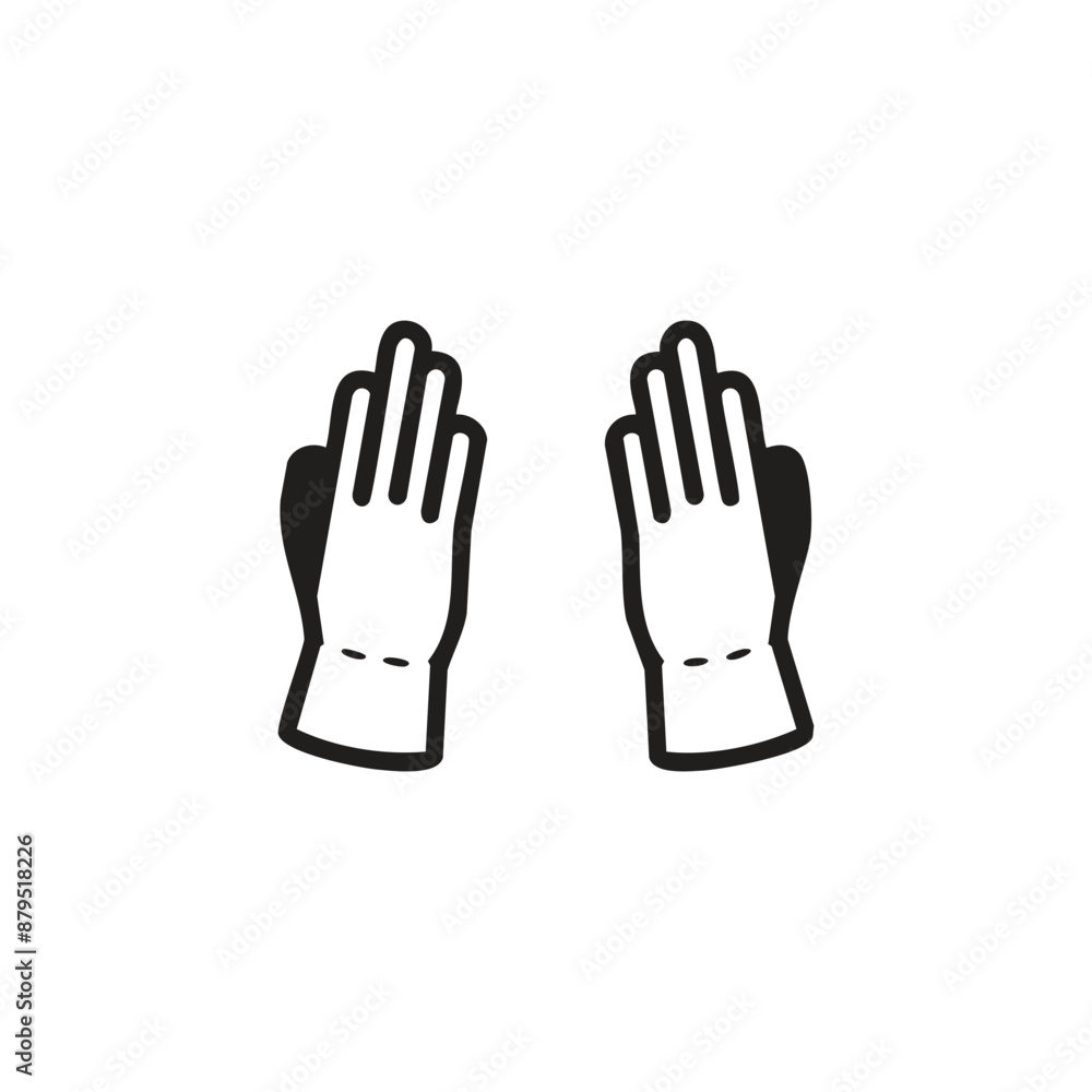 Gloves icon vector. Linear style sign for mobile concept and web design. Gloves symbol illustration. Pixel vector graphics - Vector.
Gloves icon vector. Linear style sign for mobile concept and web design. Gloves symbol illustration. Pixel vector graphics - Vector.