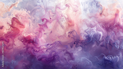 Whimsical Whirls: Abstract Clouds of Color © Artistic Visions