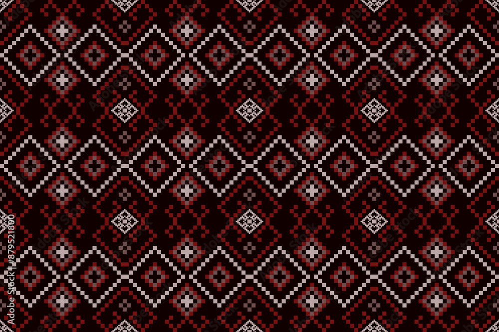 Pixel art pattern seamless for Fabric geometric ethnic pattern seamless,Pixel pattern art wallpaper Background, Design for fabric, curtain, carpet ,geometry seamless pattern art illustration Pixel art pattern seamless for Fabric geometric ethnic pattern seamless,Pixel pattern art wallpaper Background, Design for fabric, curtain, carpet ,geometry seamless pattern art illustration