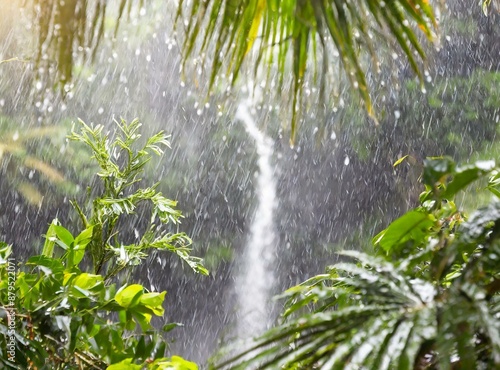 Waterfall in Misiones, Argentina. Argentinian Jungle.
