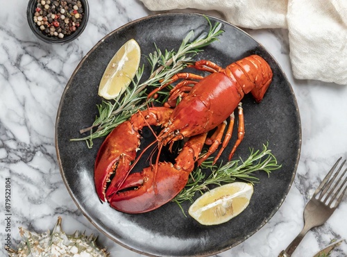 Lobster Dish. Maine and Canada Traditional Food.