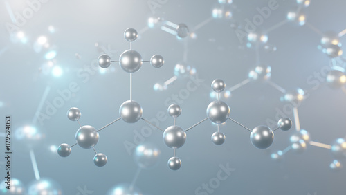 Fototapeta Naklejka Na Ścianę i Meble -  dimethylethanolamine molecular structure, 3d model molecule, dmae, structural chemical formula view from a microscope