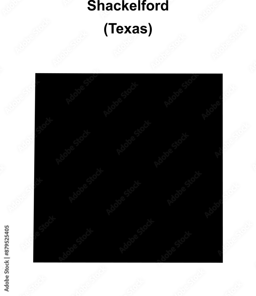 Shackelford County (Texas) blank outline map Shackelford County (Texas) blank outline map