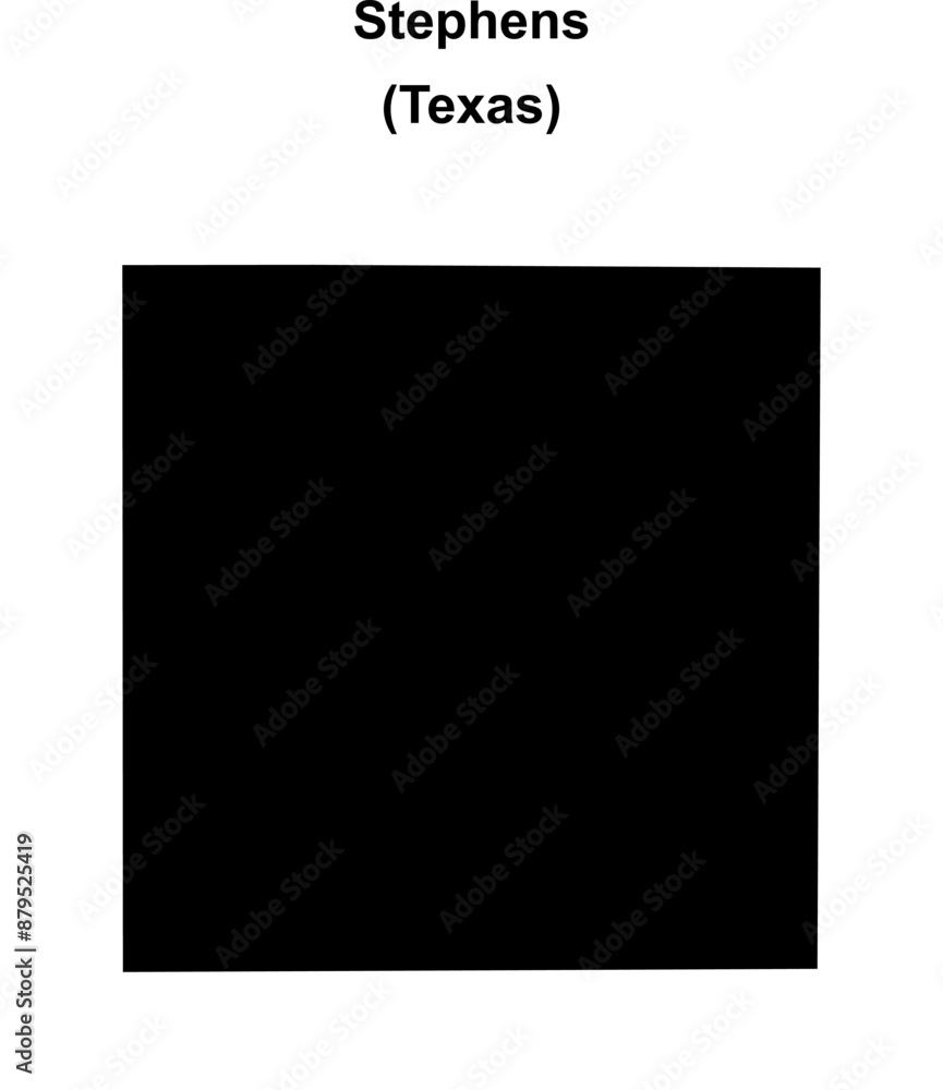 Stephens County (Texas) blank outline map Stephens County (Texas) blank outline map