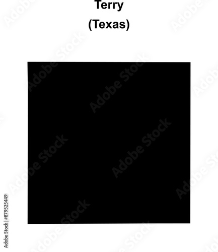 Terry County (Texas) blank outline map
