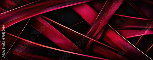 Wallpaper Mural Abstract red lines and shapes. Torontodigital.ca