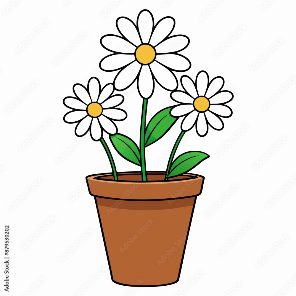 Flower in a pot vector illustration, flower vector art, flower silhouette, flower in a pot Flower in a pot vector illustration, flower vector art, flower silhouette, flower in a pot