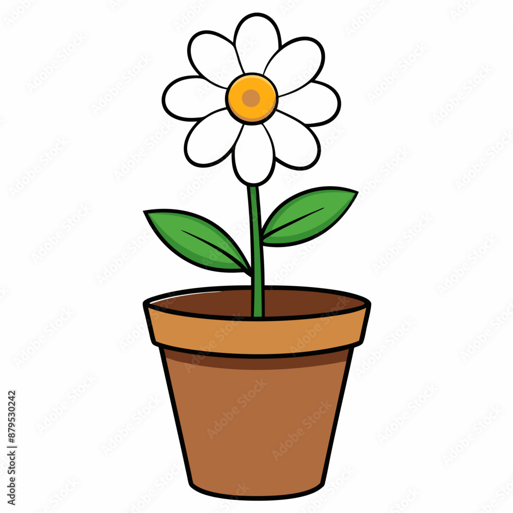 Flower in a pot vector illustration, flower vector art, flower silhouette, flower in a pot Flower in a pot vector illustration, flower vector art, flower silhouette, flower in a pot