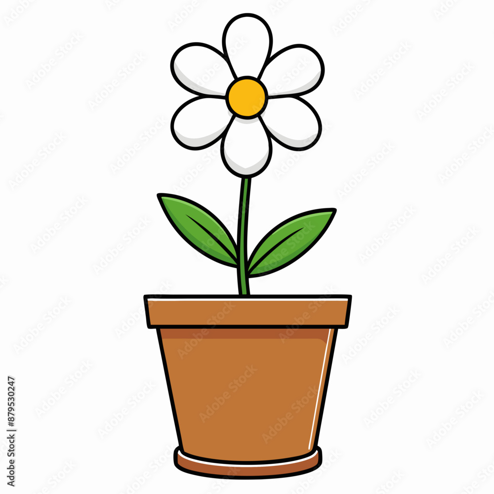 Flower in a pot vector illustration, flower vector art, flower silhouette, flower in a pot Flower in a pot vector illustration, flower vector art, flower silhouette, flower in a pot