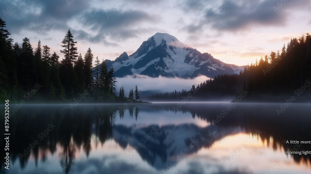 Mountain Lake with Snow-Capped Peaks
Mountain Lake with Snow-Capped Peaks