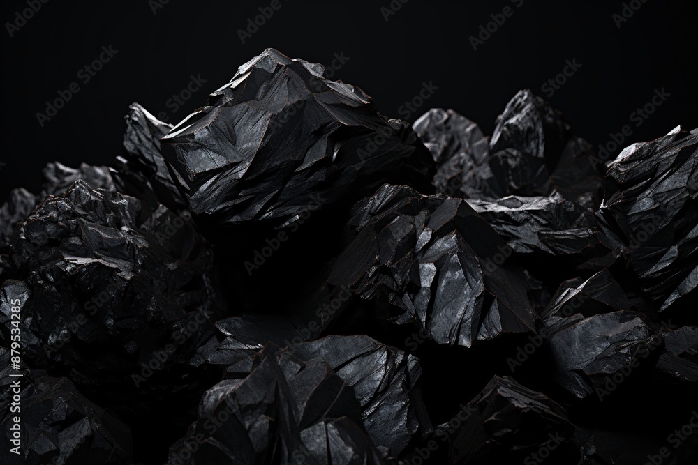 a group of black rocks a group of black rocks