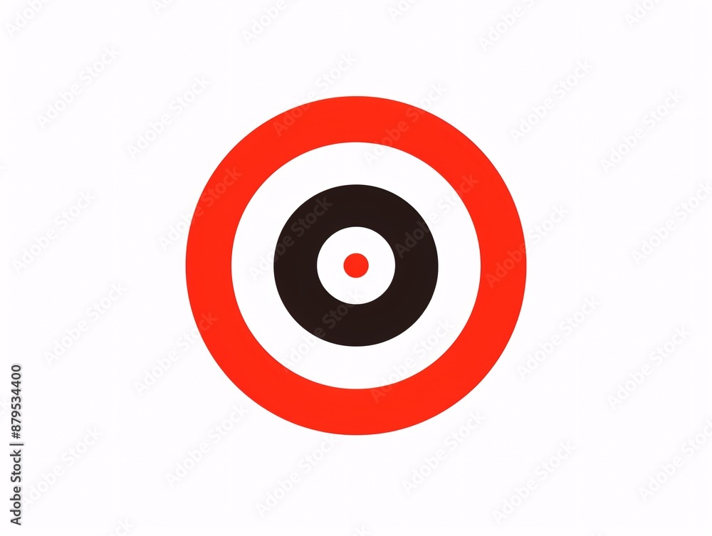 a red black and white target a red black and white target