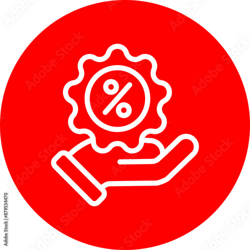 Offer Vector Line White Circle Red