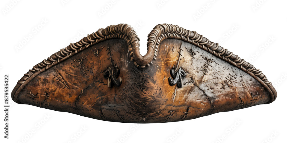 Naklejka premium pirate hat isolated on the transparent background. 