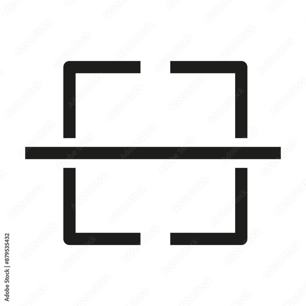 Illustration depicting a black qr code icon on a white background Illustration depicting a black qr code icon on a white background