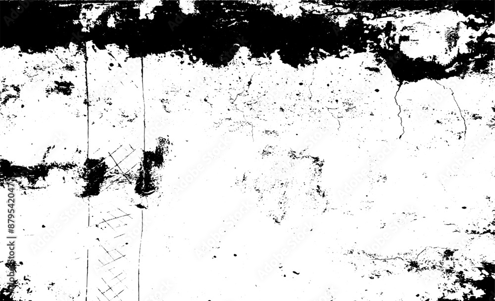 Uneven black and white texture vector. Distressed overlay texture. Grunge background. Abstract textured effect. Vector Illustration. Black isolated on white background. EPS10. Uneven black and white texture vector. Distressed overlay texture. Grunge background. Abstract textured effect. Vector Illustration. Black isolated on white background. EPS10.
