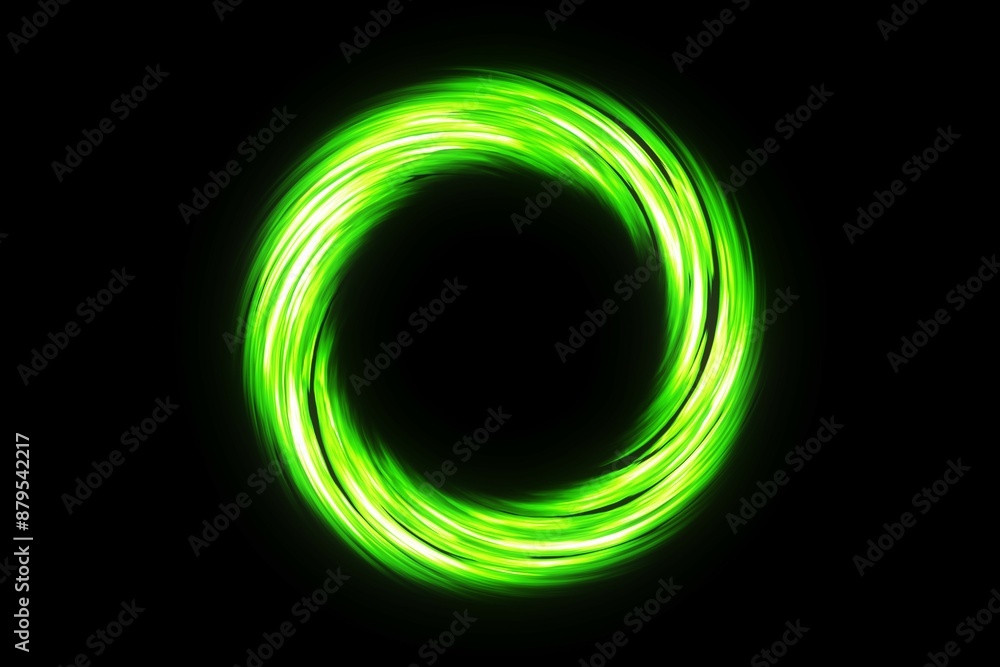 Glowing Magic Circle Stock Image In Black Background Glowing Magic Circle Stock Image In Black Background